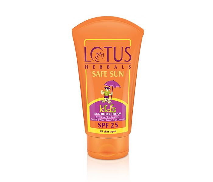 Lotus Herbals Safesun Kids Sun Block Cream - 100GM - Zoom Image