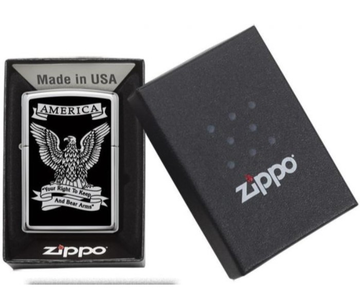 Zippo 28290-000009 250 American Eagle Lighter Black and Silver - Zoom Image 3