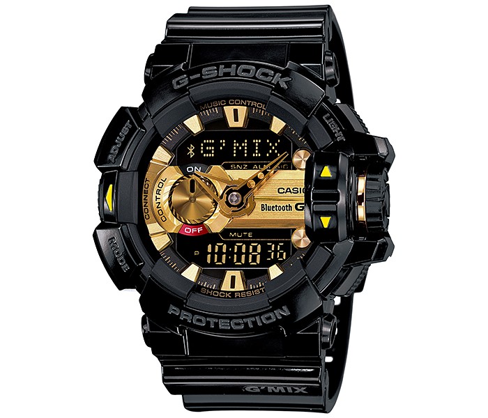 Casio G Shock GBA-400-1A9DR Mens Analog and Digital Watch Black and Gold - Zoom Image