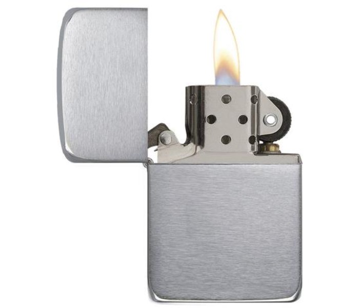 Zippo 1941 Replica Brush Chrome Lighter Silver - Zoom Image 1