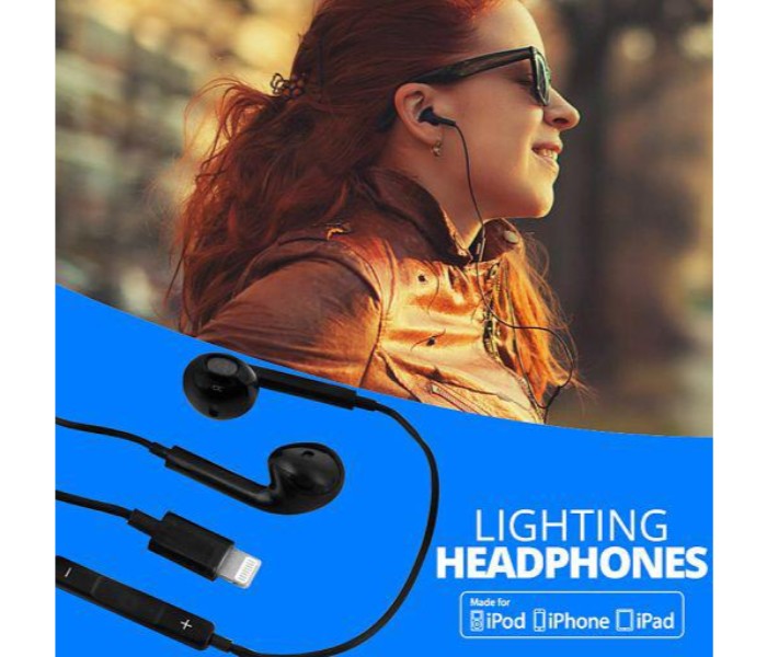 Earphone for Apple Lightning Connector with BH78 Black - Zoom Image 3