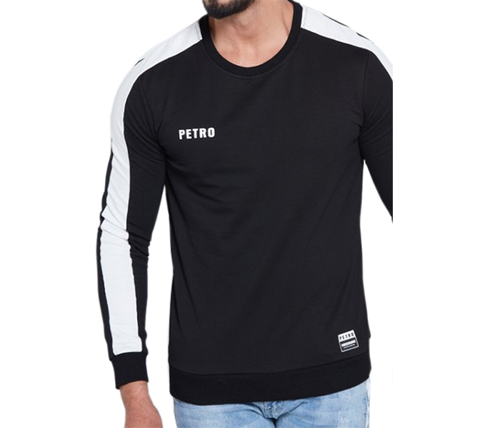 Petro OU10042 Striped Long Sleeve T- Shirt 2XL-Black - Zoom Image 2