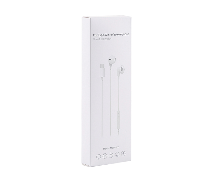 ME563-T Type-C Model Earphone - White - Zoom Image 2