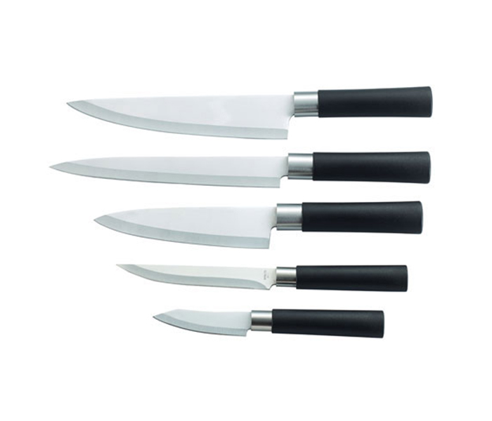 Royalford RF7823 5 Pieces Zodiac Kitchen Tool Set & 5 Pieces Knives Set - Brown - Zoom Image 2