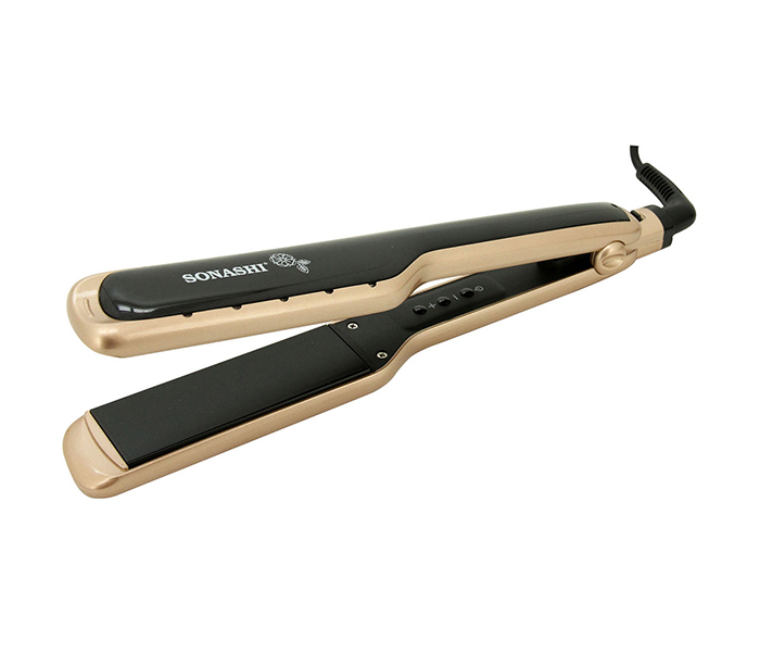 Sonashi SHS-2059 Ceramic Wet & Dry Function Hair Straightener, Gold - Zoom Image 1