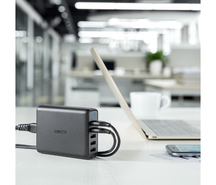 Anker A2054 5 Powerport Dual USB Charger Black - Zoom Image 1