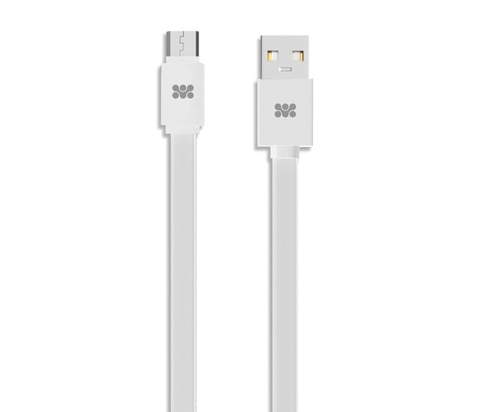 Promate LinkMate-U2F Premium Flat Micro-USB Sync & Charge Cable - White - Zoom Image 7