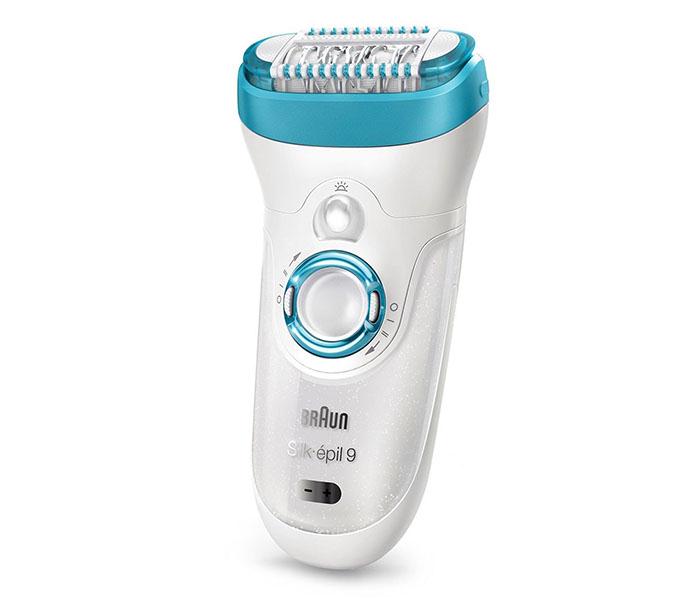 Braun SE 9549 Silkepil Wet & Dry Cordless Epilator - White & Blue - Zoom Image 1