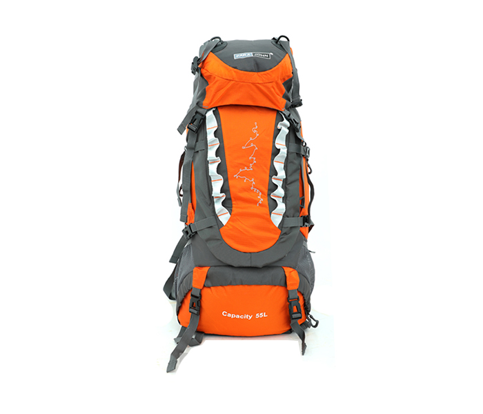 Para John PJMB8314 55 Litre Mountain Bag - Orange & Grey - Zoom Image