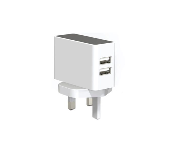 Geepas GA1959 Dual USB Travel Charger - White - Zoom Image 2