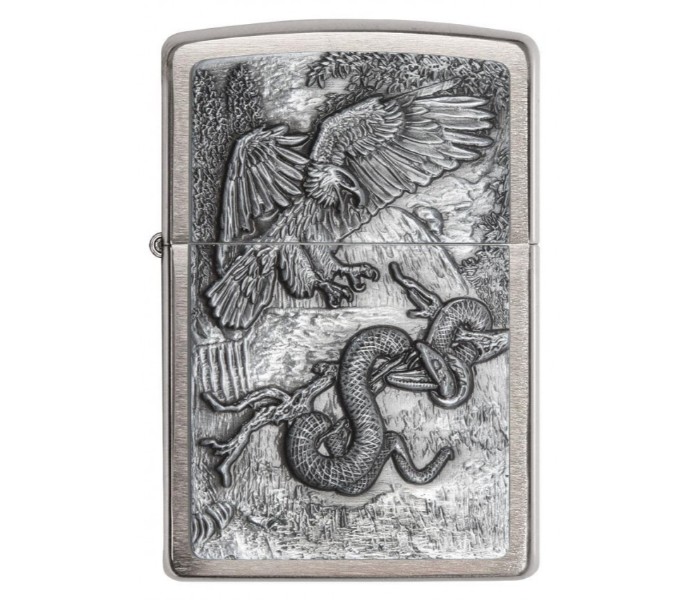 Zippo 29637 200 Eagle Vs Snake Lighter Silver - Zoom Image 1