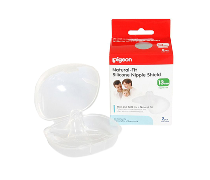 Pigeon N11583508A 2-Piece Natural Fit Nipple Shield - White - Zoom Image