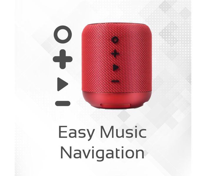 Promate Hummer 10W Portable Bluetooth Speaker with Handsfree - Red - Zoom Image 1