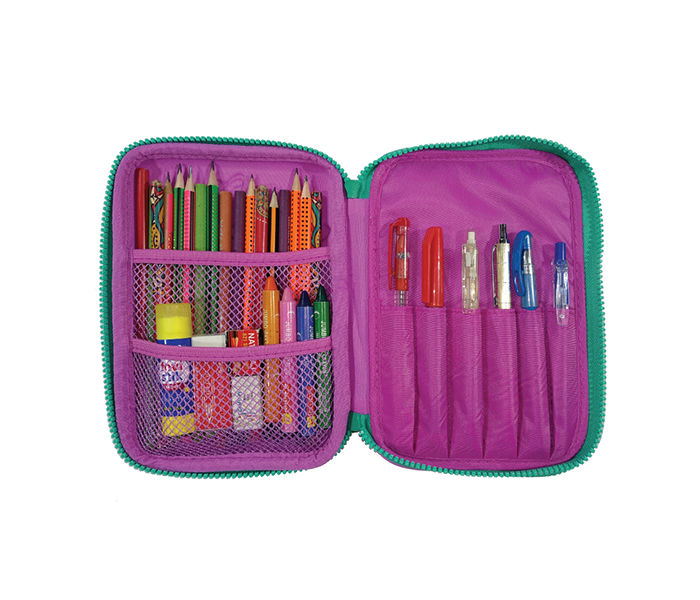 Smily Kiddos SK11001005 Double Compartment Pencil Case - Purple - Zoom Image 2