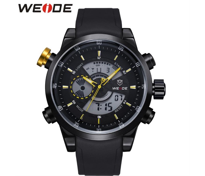 Weide WH 3401PU Mens Analog and Digital Watch Yellow and Black - Zoom Image 4