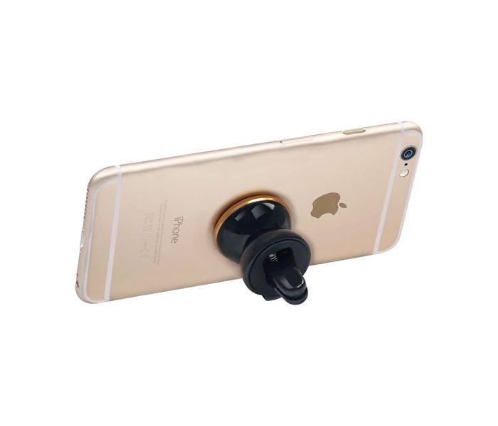 Promate VentGrip Anti-Slip Magnetic Car AC Vent Universal Mobile Holder - Gold - Zoom Image 2