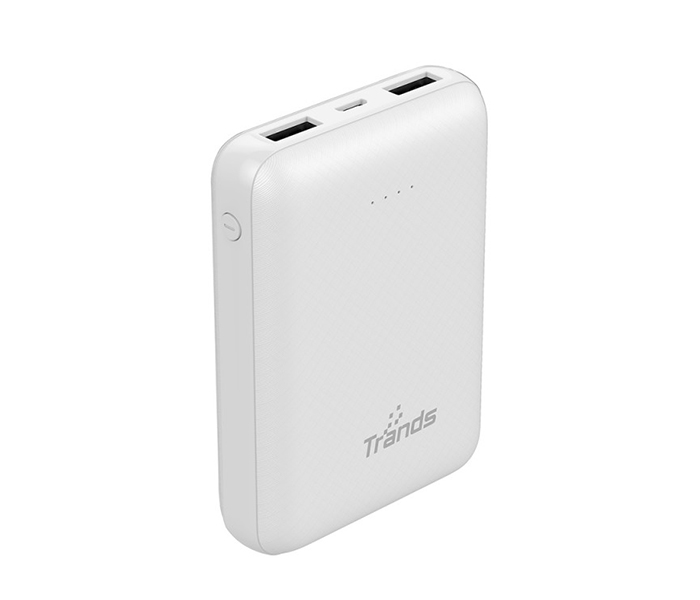 Trands TR-PB1662-WH 10000 mAh Powerbank for Smartphones & Tablets - White - Zoom Image 3