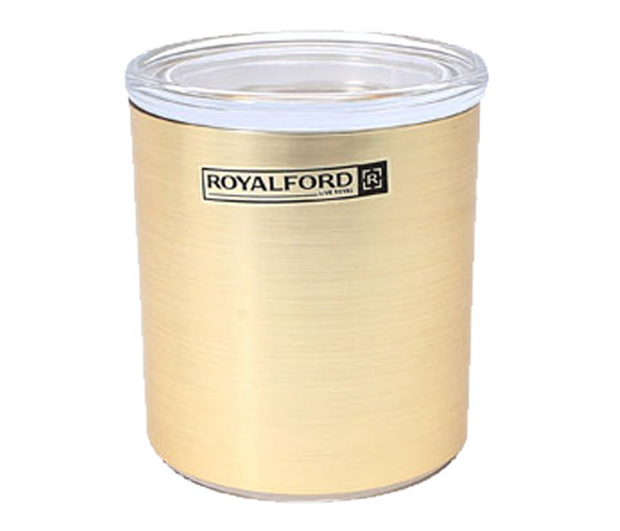 Royalford RF8214 Solid Acrylic Window Canister - Gold - Zoom Image 2