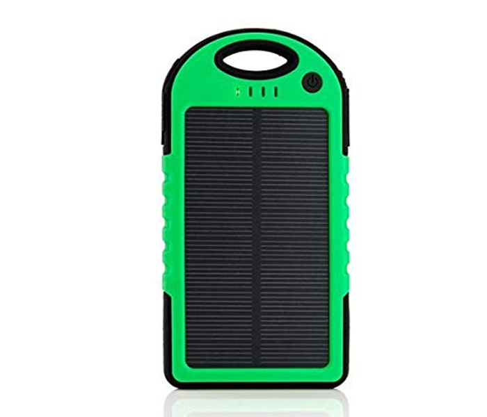 GK Genuine 10,000 mAh Solar Power bank for all Device - Green - Zoom Image 3