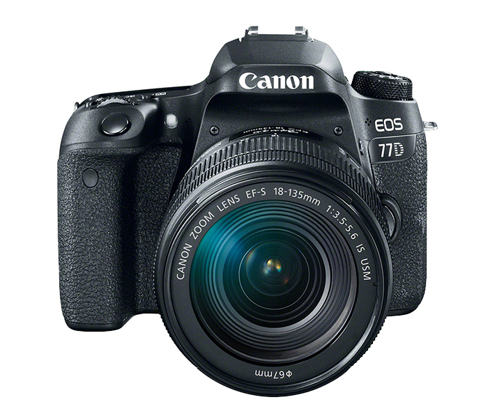 Canon EOS 77D EF-S 24.2 MP DSLR Camera with 18-135mm USM Lens - Black - Zoom Image 8