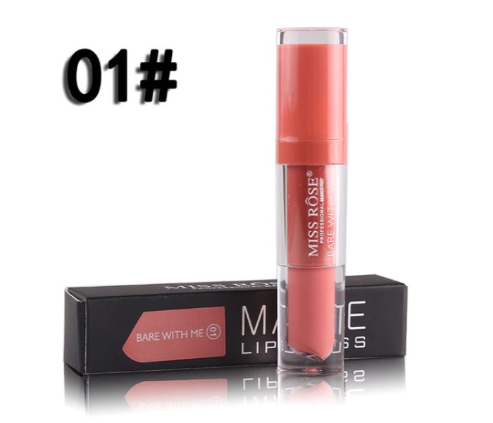 Miss Rose 7701-026M Longlasting Matte Lip Gloss 01 Bare With Me - Zoom Image