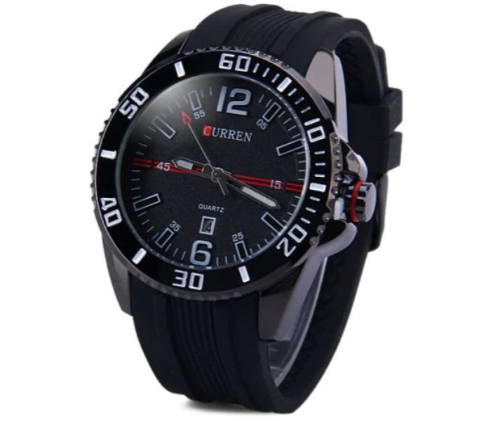 Curren 8178 Analog Quartz Watch For Men Black - Zoom Image 1