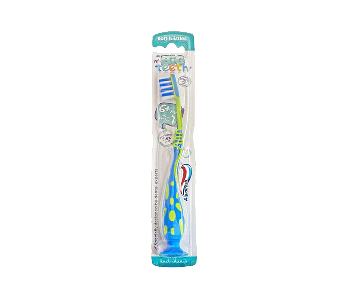 Aquafresh N13345392A Big Teeth Toothbrush - Green & Blue - Zoom Image