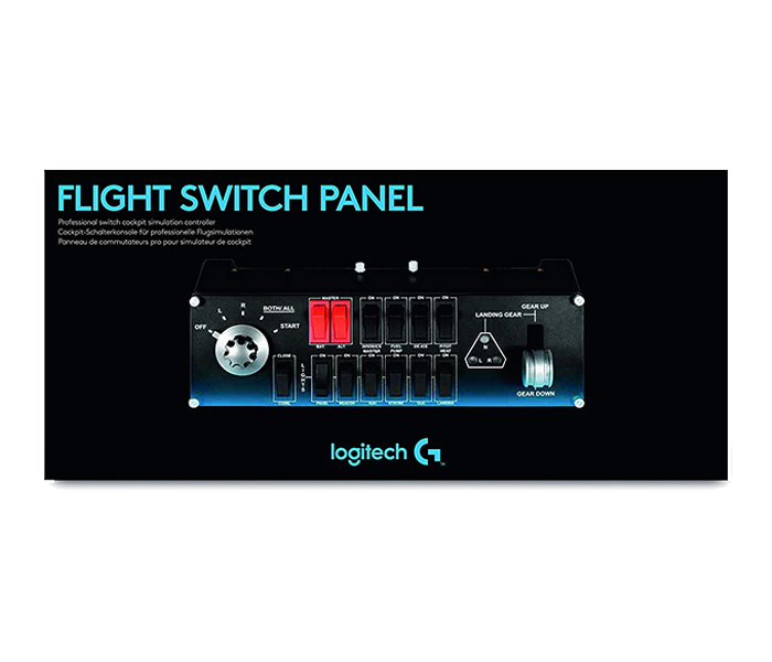 Logitech 945-000012 G Saitek Pro Flight Switch Panel - Black - Zoom Image 2