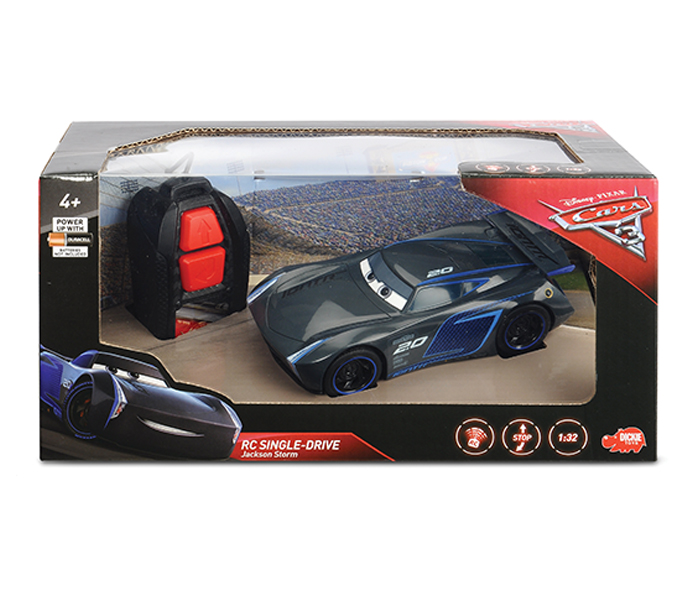 Dickie 203081001 14CM RC Cars 3 Jackson Storm Single Drive - Black - Zoom Image 4