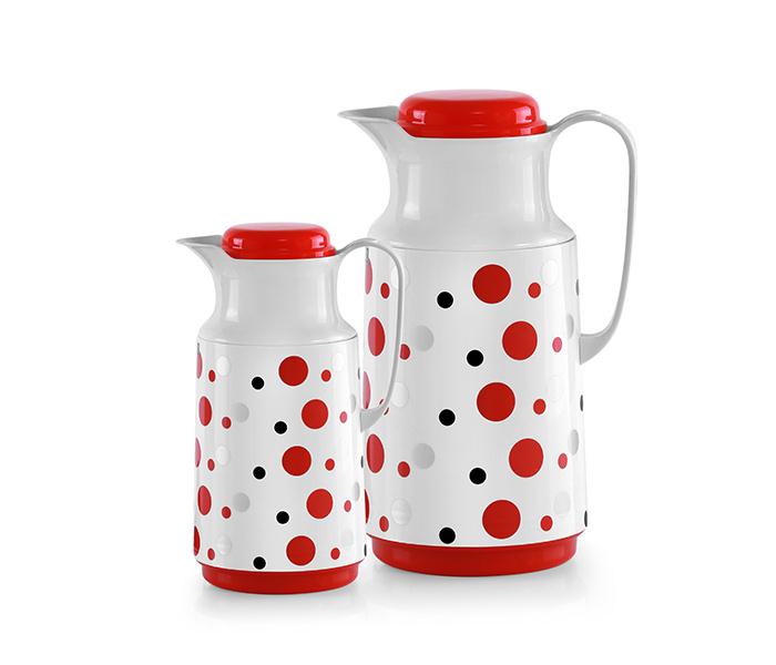 Delcasa DC1028 1 & 0.5 Liter Polka Vacuum Flask - 2 Pieces  - Zoom Image