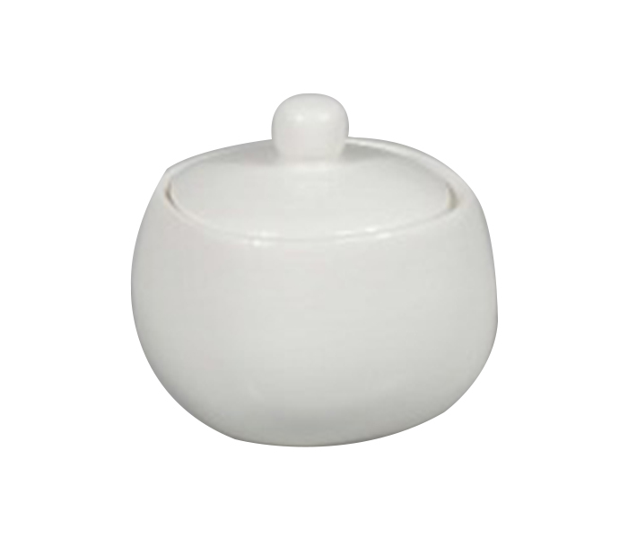 Royalford RF8778 Porcelain Square Sugar Pot - White - Zoom Image