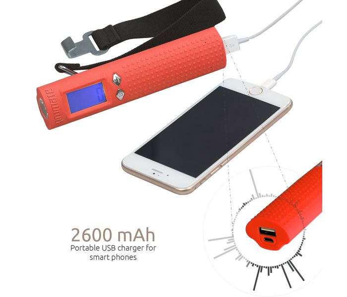 Promate Powerscale Multi-Function 3-in-1 Digital Luggage Scale, Red - Zoom Image 3