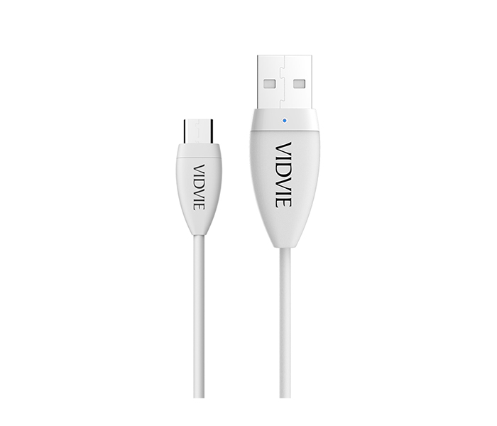 Vidvie CB-402 Data Cable for Smartphone - 1 Meter, White - Zoom Image 4