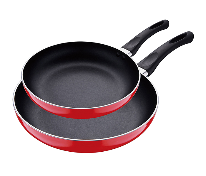 Royalford RFU8383 2 Pieces Non-Stick Frying Pan Set - Black & Red - Zoom Image 4