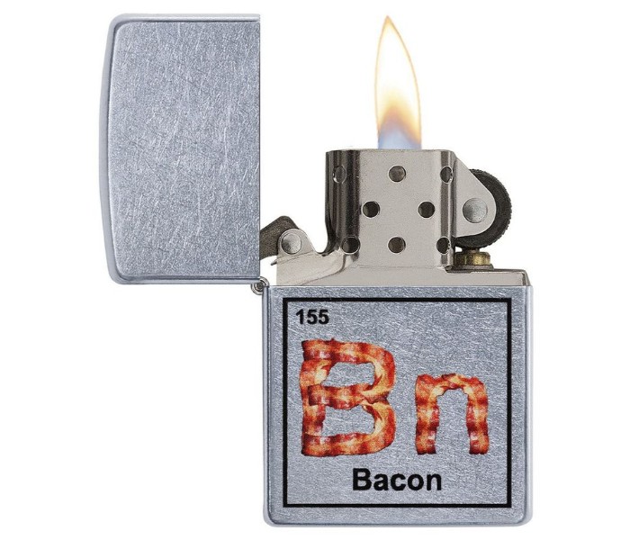 Zippo 29070 Bacon Element Lighter Silver - Zoom Image 1