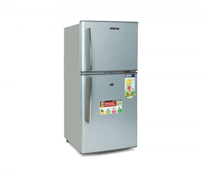 Geepas GRF1607SPE 140L Defrost Double Door Refrigerator - Zoom Image