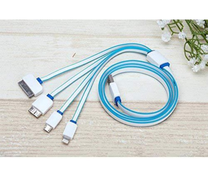 Universal 4 In 1 Multi-Charger USB Cable for All Mobiles MCUSB41 Multicolor - Zoom Image 1