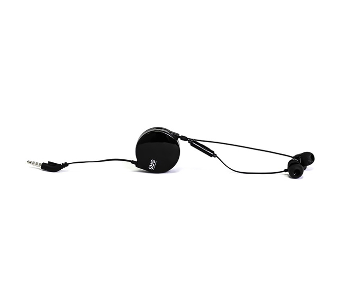 Trands TR-HF690 Retractable Stereo Headphone with Micro Phone - Black - Zoom Image 2