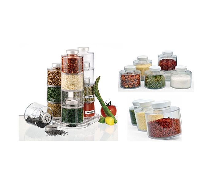 12 Pieces Spice Tower Carousel Set - Zoom Image 2