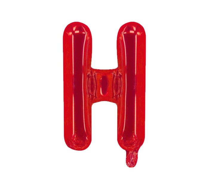 Party Time H-RE-803379 Letter H 16 Inch Foil Balloon Red - Zoom Image