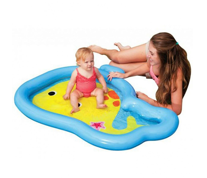 Intex ZX-59408 Inflatable Cutie Whale Baby Swimming Pool - Zoom Image 1