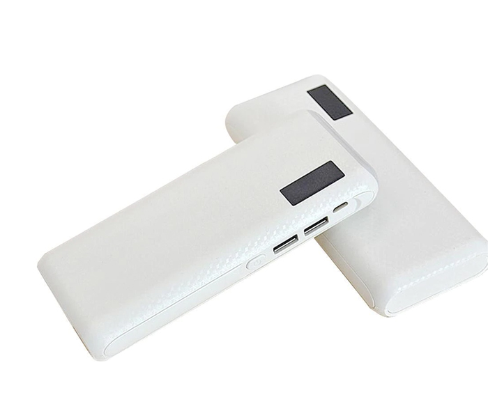 MKZ 10000 mAh power bank with LED light and Lightining Cable - White - Zoom Image 2