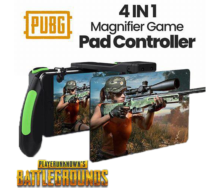 Rd Sc-B06 4 In 1 Multi-Functional Magnifier Game Pad Controller Pubg Mobile Gaming Trigger With Fire Aim Button Gamepad Handle With Bracket - Zoom Image 1