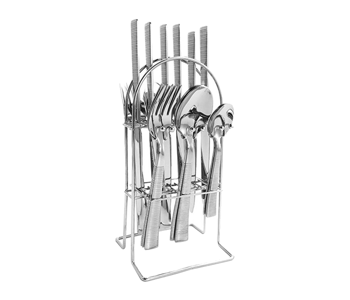 Delcasa DC1196 25 Pieces Stainless Steel Cutlery Set - 6cm, Silver - Zoom Image