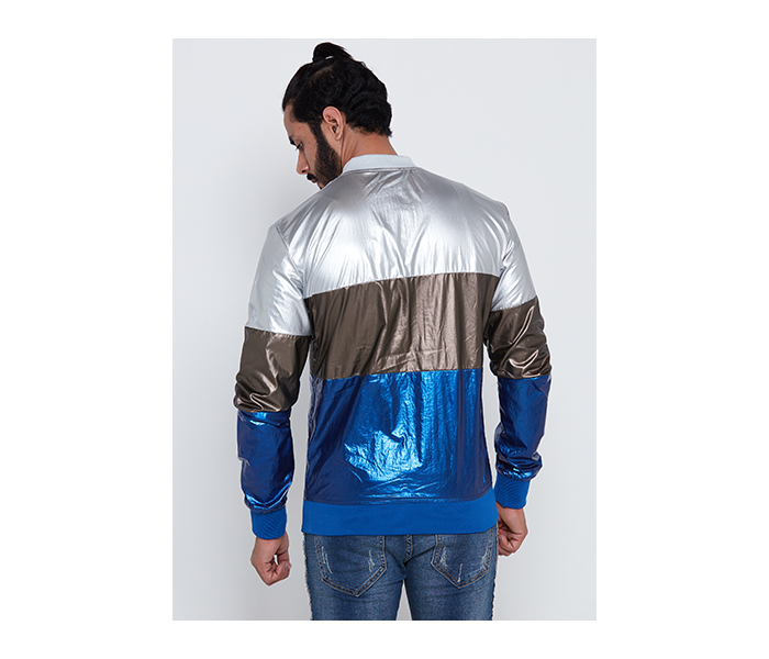 Lynk LY10070 Stylish Bomber Jacket For Men M - Multi Color - Zoom Image 2