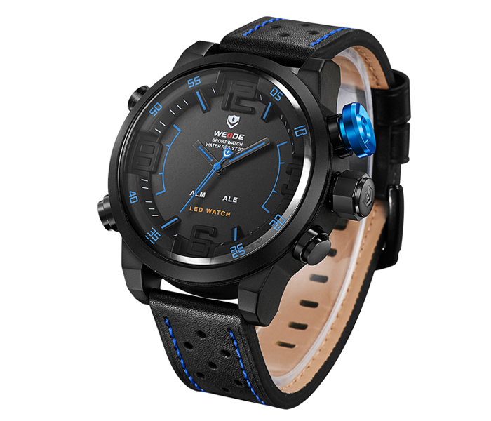 Weide WH-5210LB Analog and LED Digital Watch Black and Blue - Zoom Image 3