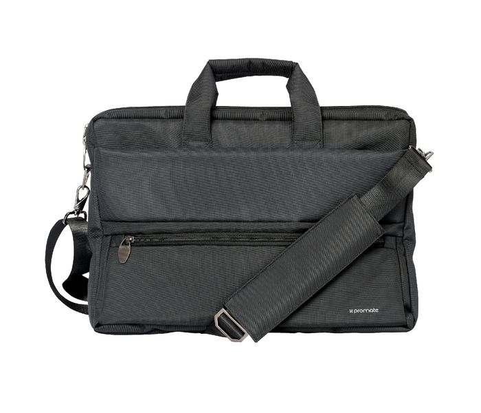 Promate Apollo-MB 15.6 inch Messenger Bag with Multiple Storage Pocket, Black - Zoom Image 5