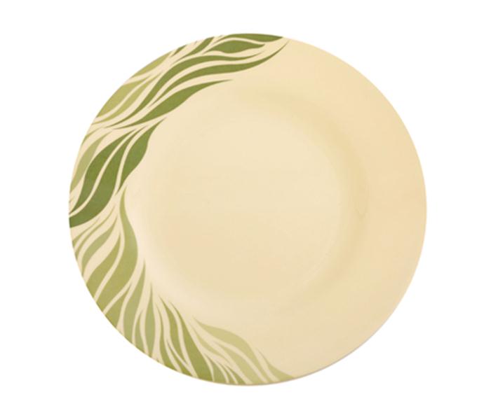 Royalford RF8104 10-inch Melamine Round Plate - Green - Zoom Image