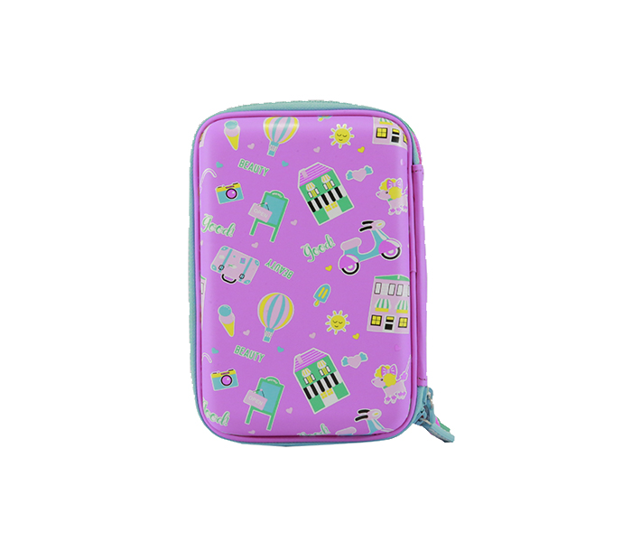 Smily Kiddos SK11001038 Hardtop Triple up Pencil Case - Purple - Zoom Image 2