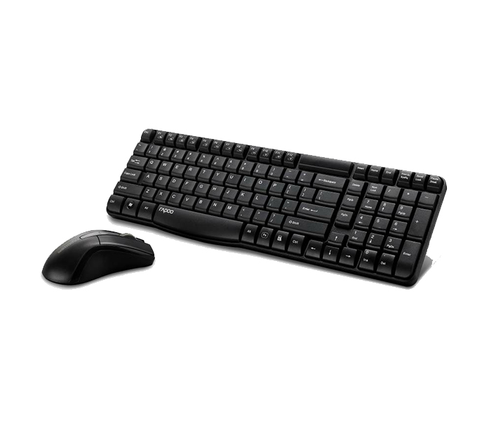 Rapoo X1800 Combo Wireless Optical Mouse & Keyboard - English, Black 11500 - Zoom Image 2